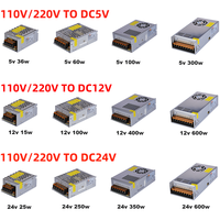 Alimentation à courant et tension constants SANPU pour LED 12V/24V AC/DC, pour caméra CCTV IP20 intérieure, efficacité 88%, SMPS
