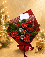 2026 Handgefertigte Lilien-Perlenblumen Perlenbesetzter Blumenstrauß Weihnachtsgeschenk Neujahrs-Blumenarrangement Heimdekoration Boutique