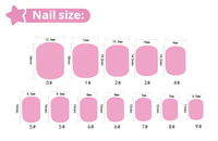 Vente en gros de faux ongles inoffensifs pour enfants avec de la colle Coffin Press on Faux ongles Sticky Designs Artificial Full Cover Nail Tips