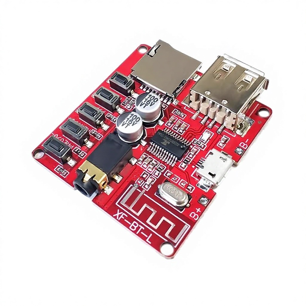 Power <strong>Amplifier</strong> Board Audio Receiver <strong>Module</strong> for In-Car Speaker Modification Decoding Board MP3 Player for 3.7-5V XF-BT-L
