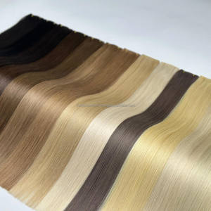 Extensiones de cabello humano virgen 100%, cutícula completa, calidad de lujo Premium para cabello de trama Genius, cabello de trama Invisible de un donante - Product Image 1