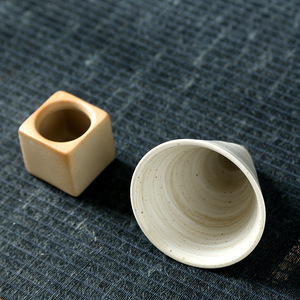 Dernier modèle de tasse à café en céramique créative de style <span class=keywords><strong>Madou</strong></span> rétro, forme de cône en poterie arabe, 100 ml, avec base - Product Image 6