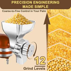 KitchenAid Accessoire pour batteur sur socle Moulin à grains en métal pour broyer les grains secs non gras Grains de café Avoine Autres céréales Aide de cuisine - Product Image 2