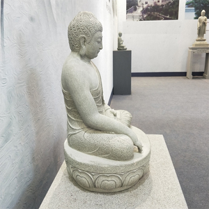Grande sculpture en pierre de granit de <span class=keywords><strong>Bouddha</strong></span> Amitabha assis en prière et en méditation, statues de <span class=keywords><strong>Bouddha</strong></span> Sakyamuni le <span class=keywords><strong>Tathagata</strong></span> à vendre - Product Image 3