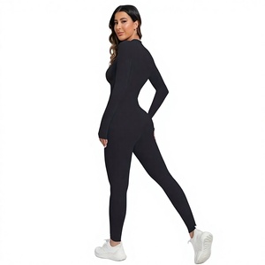 Monos sin mangas con cuello en V para mujer, de una pieza, lisos, informales, ajustados, para playa, estilo bodycon - Product Image 5