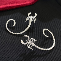 Punk gothique foncé Scorpion boucles d'oreilles pour femmes Vintage insecte mille-pattes Piercing boucles d'oreilles Halloween fête oreille décoration bijoux