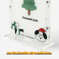 Offre Spéciale personnalisé Photo porte-carte de noël Logo Photo pendentif à breloque dessin animé acrylique carton Photo titulaires