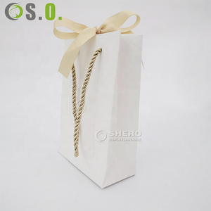 Trending Products New Arrivals Multi Exquisite Logo Paper Bag Jewelry <b>Gift</b> Bag With <b>Ribbon</b> Handles - Product Image 6
