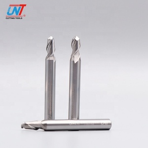 UNT mejor precio <span class=keywords><strong>de</strong></span> alta velocidad <span class=keywords><strong>de</strong></span> carburo sólido 2 flautas 45 grados bola aluminio fresado - Product Image 2