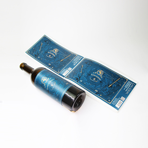 Etiqueta Adhesiva de Papel con Textura Personalizada, Estampado en Dorado con Vinilo Ecológico de Lujo, Rollo de Etiquetas <span class=keywords><strong>para</strong></span> Botellas de <span class=keywords><strong>Vino</strong></span>, Frascos de Velas y Frutas - Product Image 1