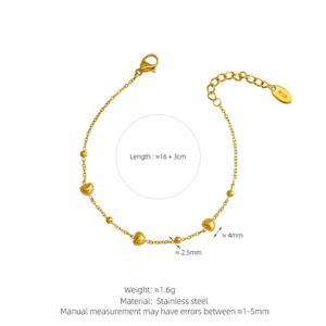 Pulseras de Acero Inoxidable de Lujo Personalizadas, Resistentes al Deslustre y al Agua, al por Mayor, para Mujer, Chapadas en Oro de 14k y 18k - Product Image 6