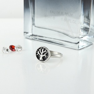 yunnique Tree Of Life Stainless Steel <b>Ring</b> For Women Retro Index Finger Jewelry Simple Unique Design <b>Titanium</b> Steel <b>Ring</b> - Product Image 4