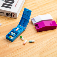 Coupe-comprimés portable en plastique PS mini avec logo personnalisé, certifié CE