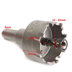 ชุดดอกสว่านเจาะรู 6 ชิ้น ขนาด 22-65 มม. ทำจากเหล็กกล้าไร้สนิมคุณภาพสูง พร้อมหัวคาร์ไบด์ TCT สำหรับเจาะพลาสติก โลหะ และไม้ - Product Image 3