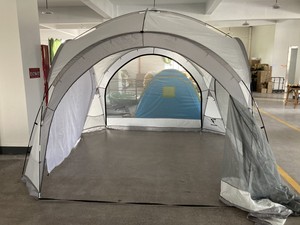 เต็นท์โดมกลางแจ้งขนาด 350x350x230 ซม. สำหรับจัดงานเลี้ยงถาวร ศาลาพักผ่อน ศาลาทำสมาธิ หลังคาคลุมโยคะ พร้อมมุ้งกันยุง - Product Image 3