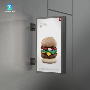 Vòng/hình chữ nhật <span class=keywords><strong>Acrylic</strong></span> LED quảng cáo hộp đèn cửa hàng Bạc lưỡi dấu hiệu tùy chỉnh không thấm nước biển báo khung nhôm lightbox - Product Image 6