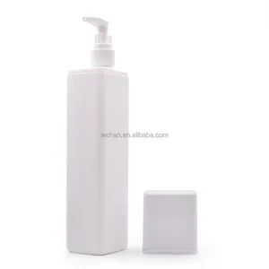 New HDPE Square Emulsion Bottle 300ml 400ml 500ml Pump and Seal Type for Shampoo Hand Sanitizer Packaging Skin Care
