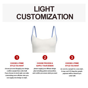 Soutien-gorge de sport léger et respirant pour femme, avec dos croisé, absorption de la transpiration, maintien élevé, logo frontal, idéal pour le yoga et le fitness - Product Image 4