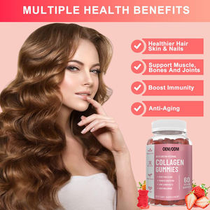 Fábrica OEM Etiqueta Privada Belleza Cabello Piel Uñas Biotina Colágeno Gummy Vegano Colágeno Gummies Para Piel - Product Image 3