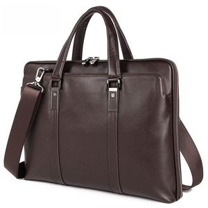 Maletín de Cuero Genuino para Hombre, Maletín de <span class=keywords><strong>Abogado</strong></span>, Venta al por Mayor de Fábrica, Bolso de Mano para Hombre, Bolso Bandolera - Product Image 4