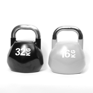 Kettlebell en fonte avec poignée en acier carbone pour la musculation complète du corps en salle de sport - Product Image 2