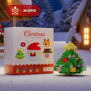 2024 New Popular Christmas Ball <strong>Tiny</strong> Diamond-Shaped Plastic Building Blocks 1:72 Scale Educational Assembly <strong>Toys</strong> for Children - Product Image 6