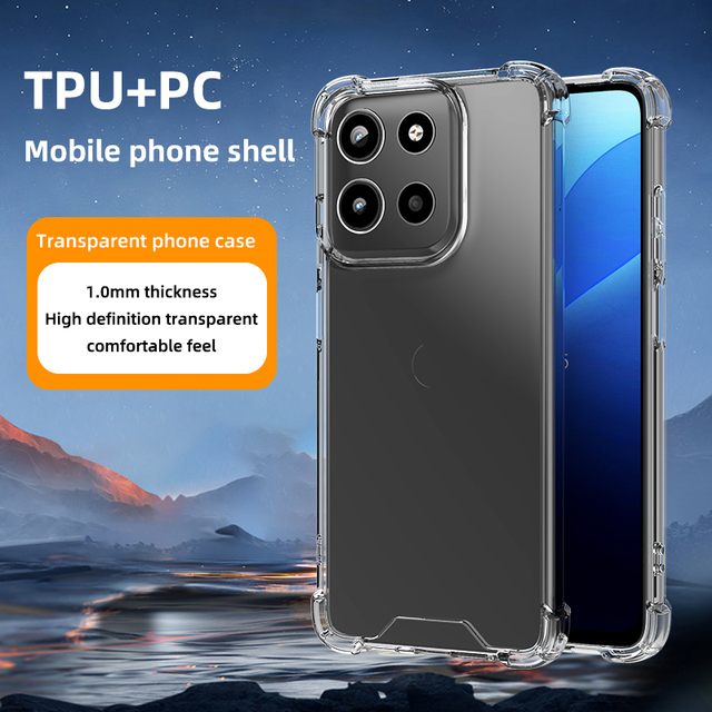 Shockproof Clear Phone Case for Motorola Moto ,Transparent TPU+PC 4 Corner Airbag Anti Drop Protective Mobile Cover Wholesale
