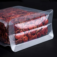 Sacs d'emballage personnalisés givrés transparents à fermeture éclair avec poignée et fond plat pour poudres, aliments et noix – Sachets à fermeture éclair personnalisés à fond plat