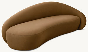 Mobilier d'intérieur pour <span class=keywords><strong>hôtel</strong></span> tapisserie de luxe en velours bras droit canapé de salon asymétrique - Product Image 5