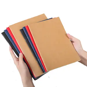 Cahier de notes A4/A5 à couture pour selle Papeterie personnalisée Logo personnalisable Couverture souple pour toute l'école pour étudiant