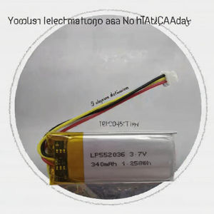 Baterai Li-polimer <span class=keywords><strong>3</strong></span>.7V 340mAh LP552036 (1.258Wh, 10g) <span class=keywords><strong>3</strong></span>-Kabel Pra-kabel untuk Perangkat Ultra-kecil Berdaya Rendah & Komponen Mikro - Product Image 4