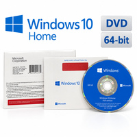 Kit d'installation DVD Windows 10 Famille avec clé de produit, pack complet, logiciel d'activation en ligne, en stock
