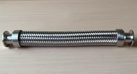 Tuyau soufflé flexible tressé AFTinox en acier inoxydable 304/316, à raccord forgé lisse, pour système de vide basse/haute pression ISO-K CF