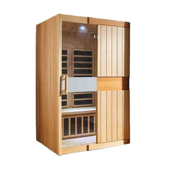 Luxury Popular Home Sauna Wooden Portable Infrared Heater Ozone Near Far Infrared Sauna for Sale
