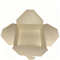 Boîte en carton blanc jetable, écologique, biodégradable, de qualité alimentaire, pour poulet frit, frites, nuggets, ailes, pop-corn
