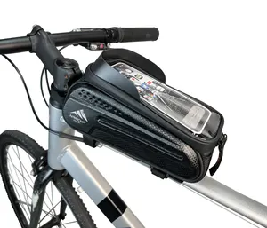 2023新设计嘉汉定制自行车车把顶管手机手机袋框袋骑行户外旅行耐用Eva