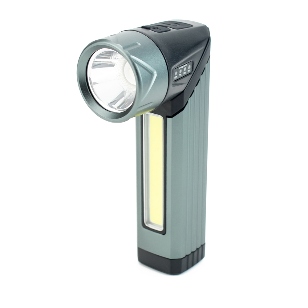 Portable Rechargeable COB LED Work Light with Magnet and Clip Built-in Battery for Car Repair Camping Work Light