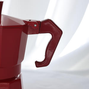 Cafetière <span class=keywords><strong>Moka</strong></span> Expresso en Métal Écologique Personnalisable en Usine, <span class=keywords><strong>Peinture</strong></span> Rouge Brillante, avec Couvercle et Accessoires (Taille/<span class=keywords><strong>Couleur</strong></span>) - Product Image 5