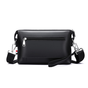 Borsa a Tracolla da Uomo in Vera <span class=keywords><strong>Pelle</strong></span> con Cinghia Larga Regolabile, Leggera per Uso Business <span class=keywords><strong>e</strong></span> Casual - Product Image 3