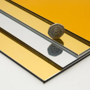 Gương vàng alupanel Bạc cuộn dây <span class=keywords><strong>ACP</strong></span>/ACM nhôm Composite Panel cho vật liệu trang trí tường - Product Image 1