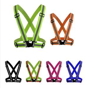 Gilet riflettente di sicurezza per bambini donna <span class=keywords><strong>uomo</strong></span> con tasca a più colori materiale riflettente marcia - Product Image 5