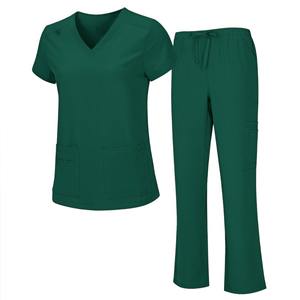 Conjuntos de uniformes de Enfermería de secado rápido, poliéster, médico, enfermeras, uniforme quirúrgico femenino, conjunto de exfoliación elástico, médico para mujeres - Product Image 1