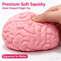 Jouet sensoriel anti-stress en forme de cerveau SoftSmart, doux et relaxant, à remontée lente, pour enfants, vente en gros