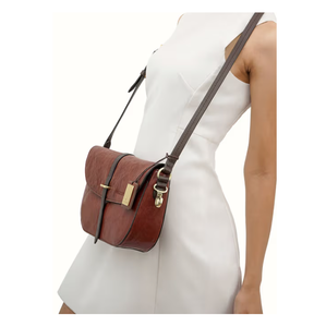 Elegante bolso cruzado de cuero para mujer, 100% genuino, hecho a mano, elegante, duradero, ligero, perfecto para el trabajo - Product Image 4