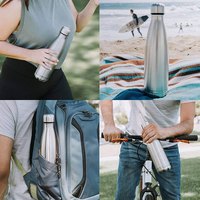 Bouteille d'Eau Cachette Personnalisée en Acier Inoxydable 750ml, Isolée Sous Vide et Anti-Fuite, Bouteille Sûre