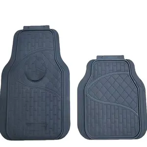 Hot Selling Non-slip Car Foot Mat Auto Accessories PVC Material easy to clean Car Floor Mat with logo