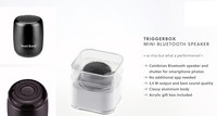 Speaker musik Bluetooth nirkabel portabel, Speaker musik Bluetooth nirkabel luar ruangan bebas genggam logam 3W Super Mini