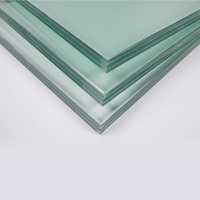 Panneaux de verre feuilleté trempé haute résistance de 21,14 mm, taille personnalisée pour cloisons de bureau et rampes d'escalier industrielles