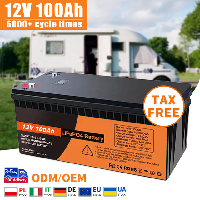 12V 100Ah LiFePO4 Battery 12.8V 24V 36V 48V 60V 72V 120Ah 200Ah 230Ah 300Ah 280Ah Lithium Batteries Pack Energy Storage Battery