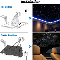 Plafonnier étoile à fibre optique LED facile à installer Plafonniers ciel étoilé